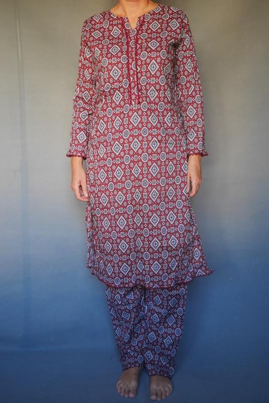 Femme Robe Marron Coton 40 / L / 48