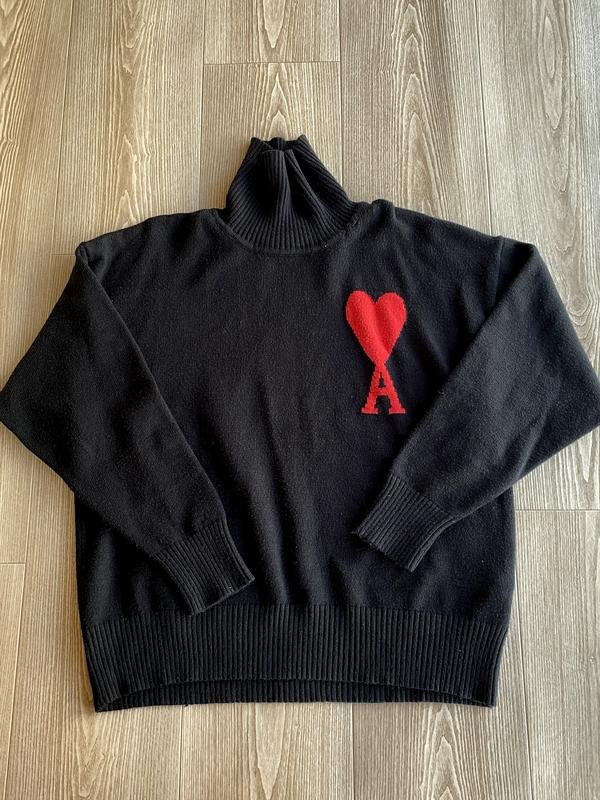 Women AMI Sweater Red Cotton 38 / M / 46