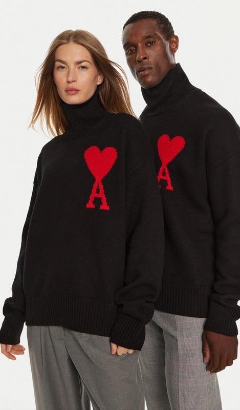 Women AMI Sweater Red Cotton 38 / M / 46
