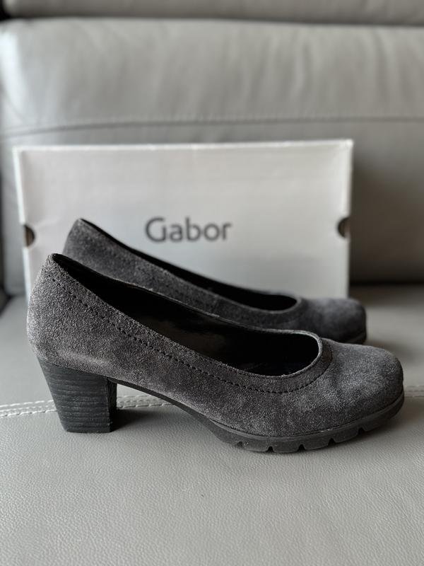 Homme Gabor Talons Gris Suède 38.5