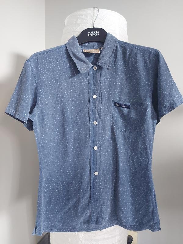 Donna Burberry Camicia Blu Seta 36