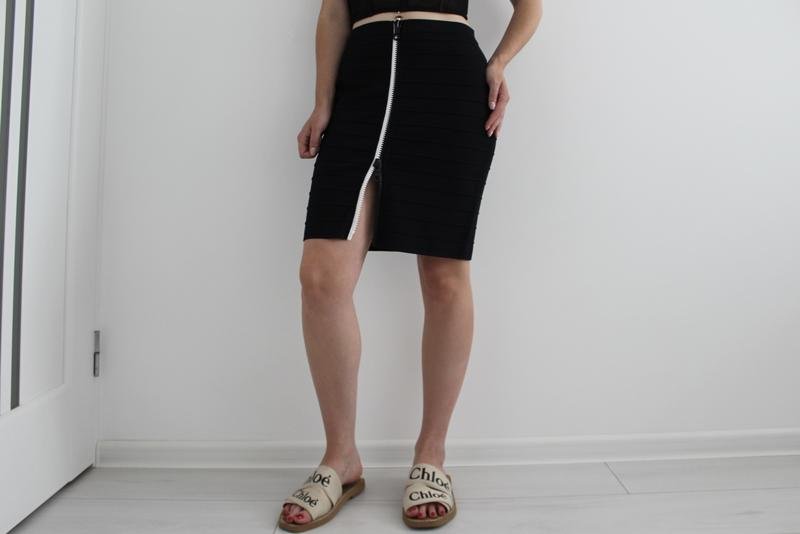 Женская Christopher Kane Юбка Чёрный Вискоза 38 /