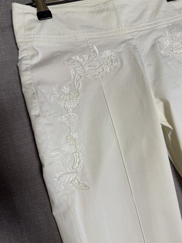 Femme Ermanno Scervino Pantalon Blanc Coton S