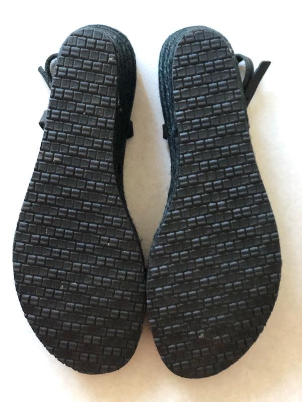 Женские Босоножки Чёрные Кожа 40.5