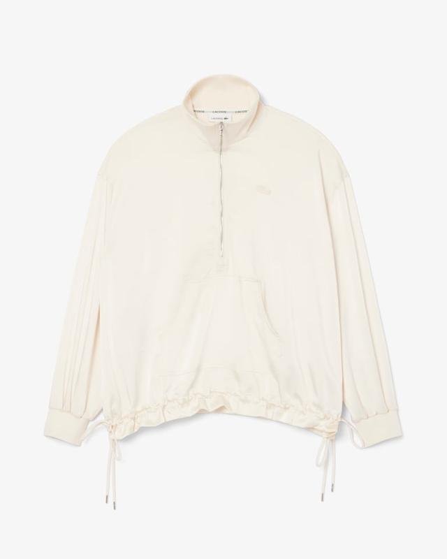 Damen Lacoste Pullover Weiß Polyester 38 / M / 46