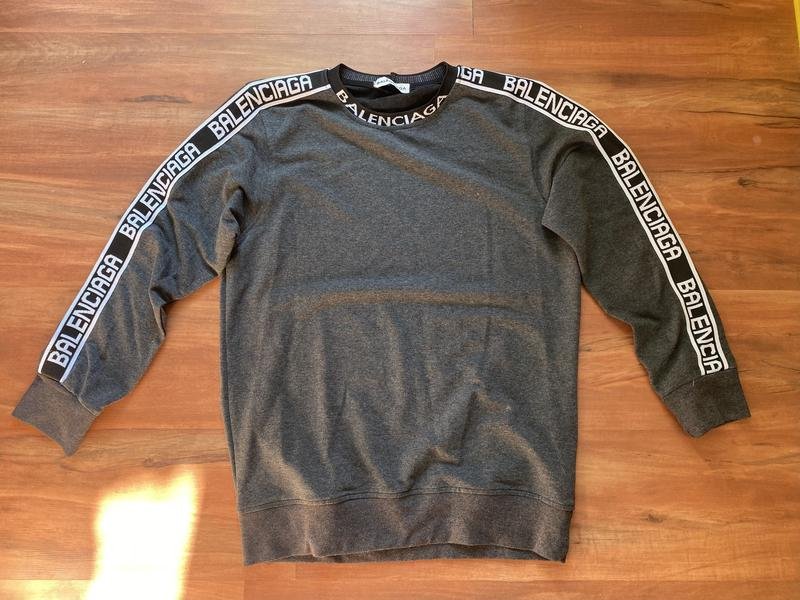 Мужской Balenciaga Свитер Серый 38 / M / 46