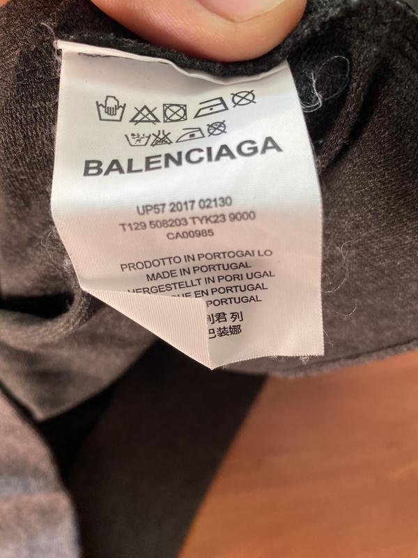 Мужской Balenciaga Свитер Серый 38 / M / 46