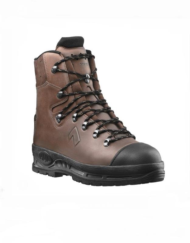 Men Haix Boots Brown Leather 45