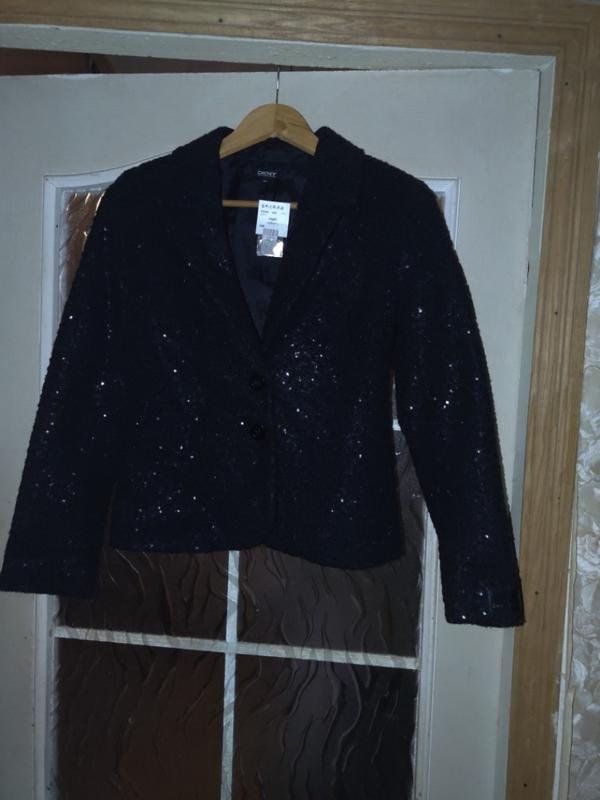 Женский DKNY Пиджак Чёрный Вискоза 34 / XS / 42