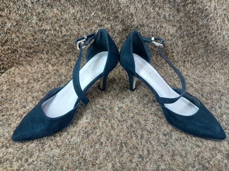 Damen Carvela Absätze Schwarz Leder 36