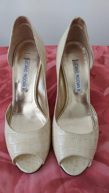 Femme Luciano Padovan Talons Beige Cuir 39.5