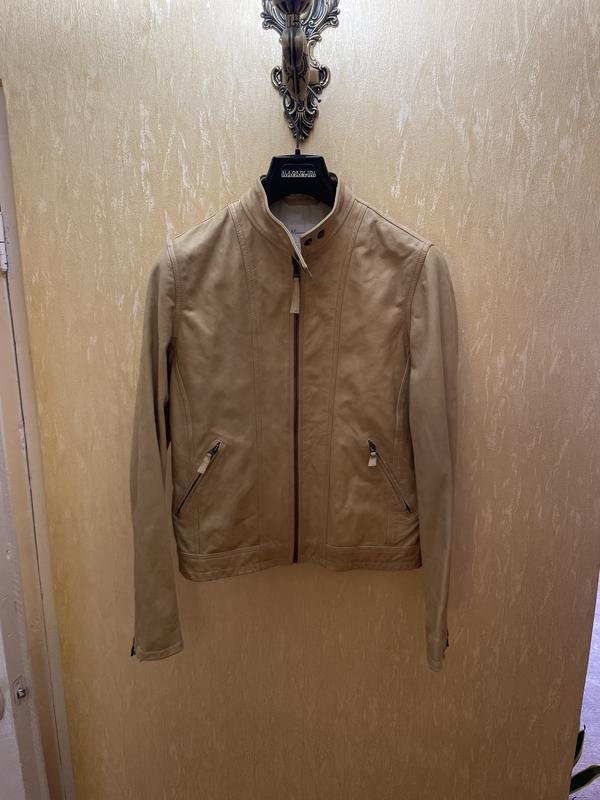 Women Massimo Dutti Jacket Brown Leather 38 / M /