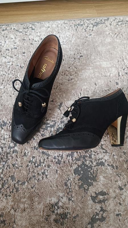 Donna Clarks Stivaletti Nero Suede 40