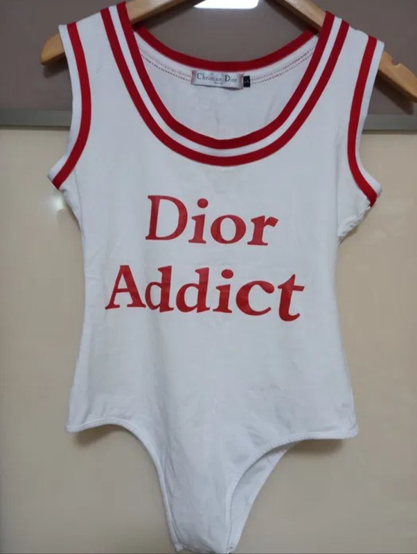 Women Christian Dior Bodysuit White Cotton 38 / M