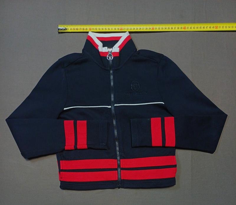 Мужской Sergio Tacchini Куртка Чёрный Хлопок 34 /