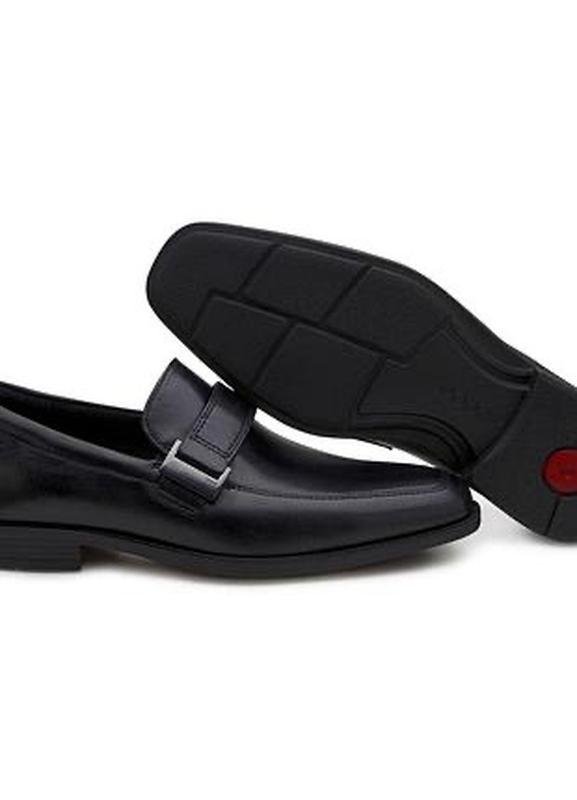 Herren Ecco Absätze Schwarz Leder 43