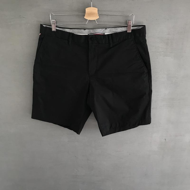 Мужские Tommy Hilfiger Шорты Чёрный Хлопок 36 / XL