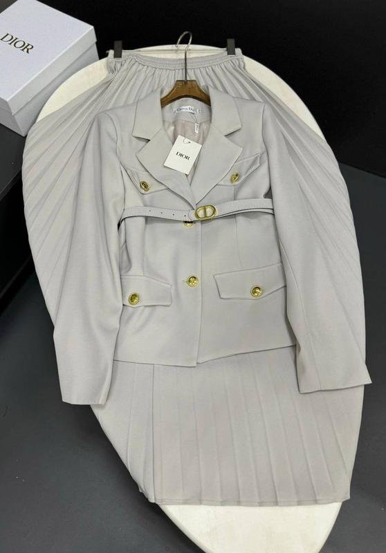 Women Christian Dior Suit Grey 36 / S / 44