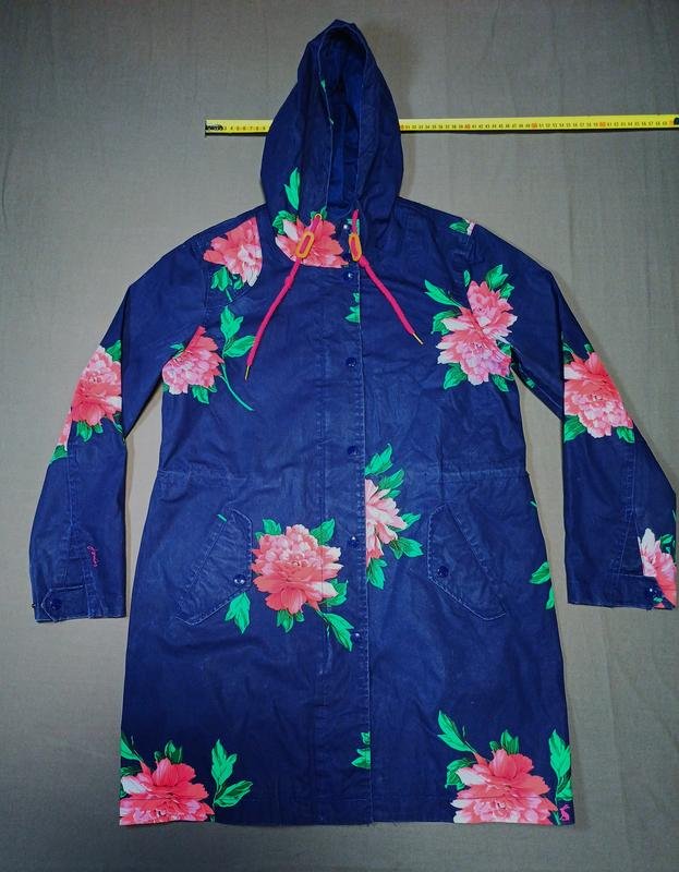 Femme Joules Trench Coat Multicolore Denim 38