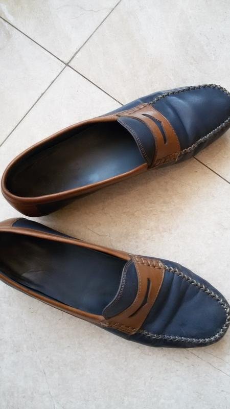 Damen Sioux Slipper Marineblau Leder 40.5