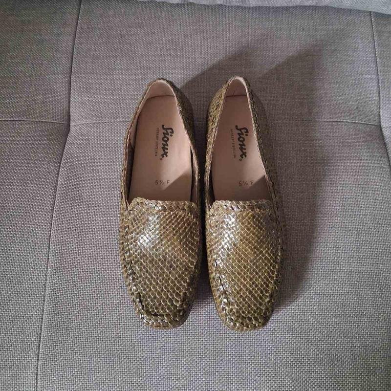 Damen Sioux Slipper Mehrfarbig Leder 38