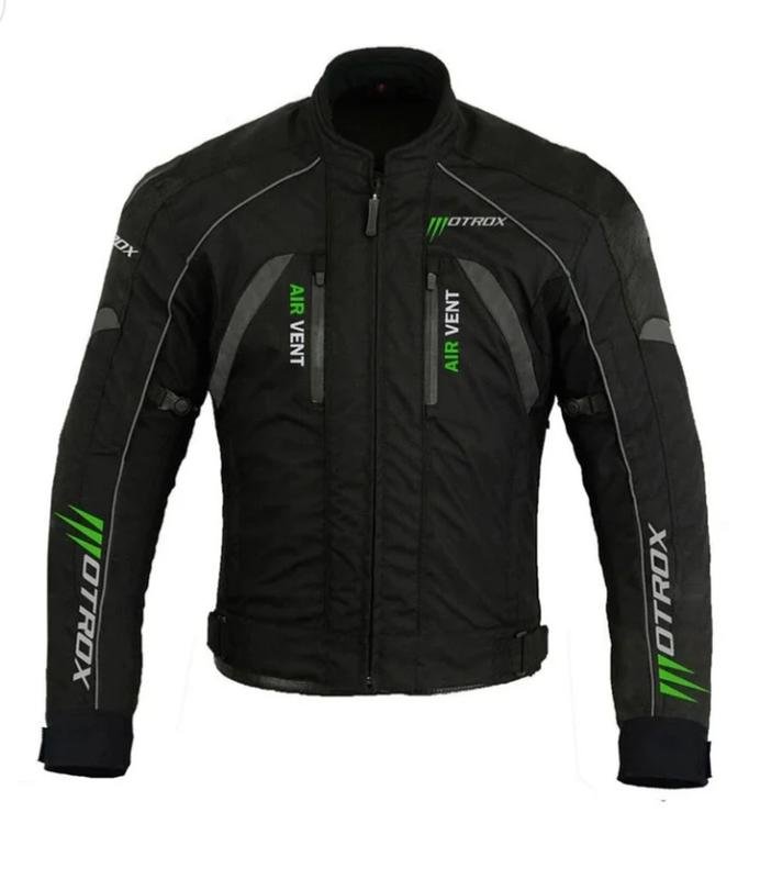 Herren MOTROX Motorradjacke Schwarz 44 / XXL / 52