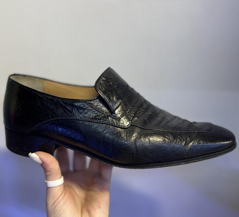 Men ARTIOLI Heels Black Leather 40