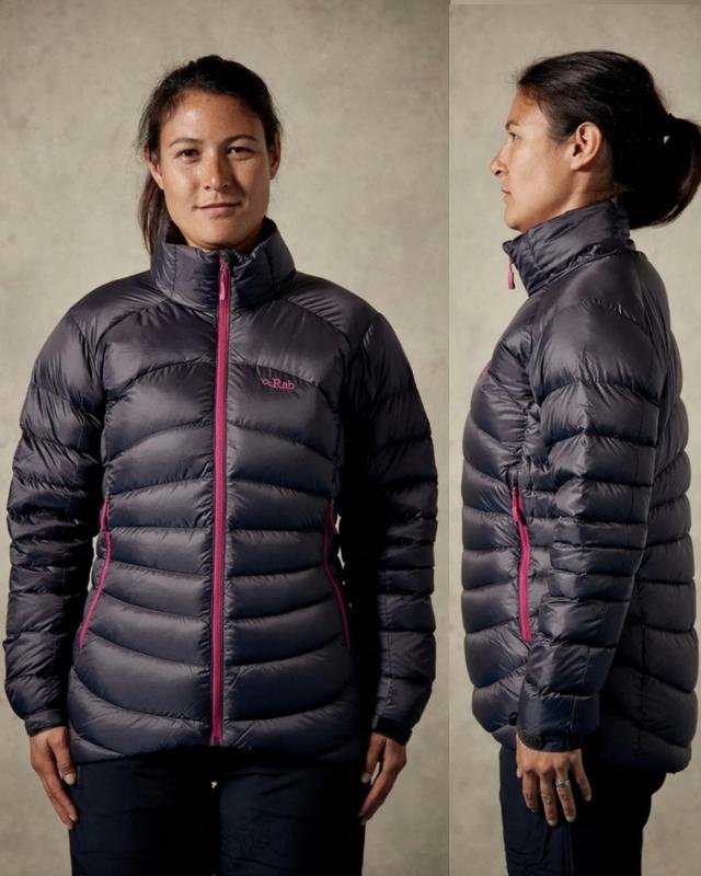 Damen RAB Daunenjacke Grau 34 / XS / 42