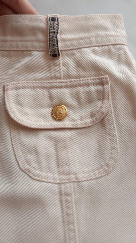 Damen Cerruti Rock Weiß Denim 34