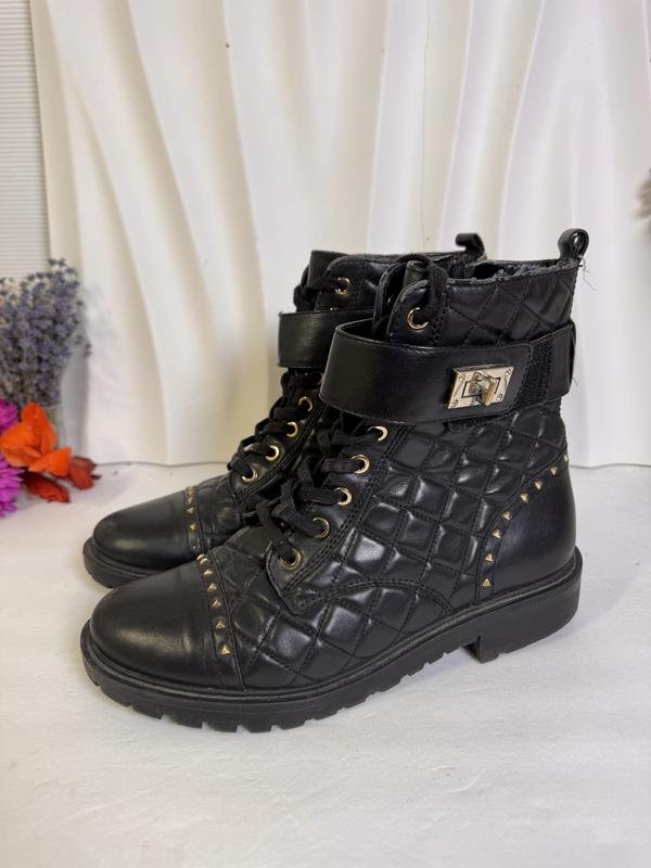 Женские GUESS Ботинки Чёрный Искусственная кожа 40