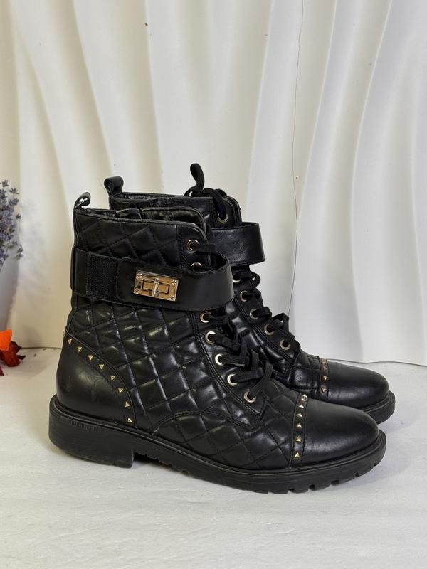 Женские GUESS Ботинки Чёрный Искусственная кожа 40