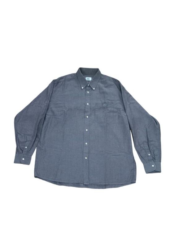 Homme Lacoste Chemise Grise Coton 42 / XL / 50