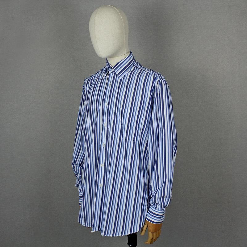 Homme Christian Dior Chemise Bleu Marine Coton 38