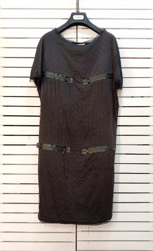 Femme Lanvin Robe Grise Viscose 36