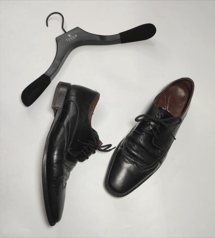 Herren Ballin Schuhe Schwarz Leder 43