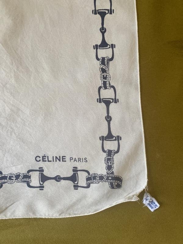 Celine Платок Белый