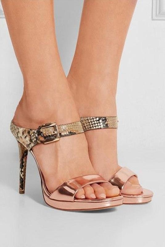 Femme Michael Kors Talons Or Cuir 36.5