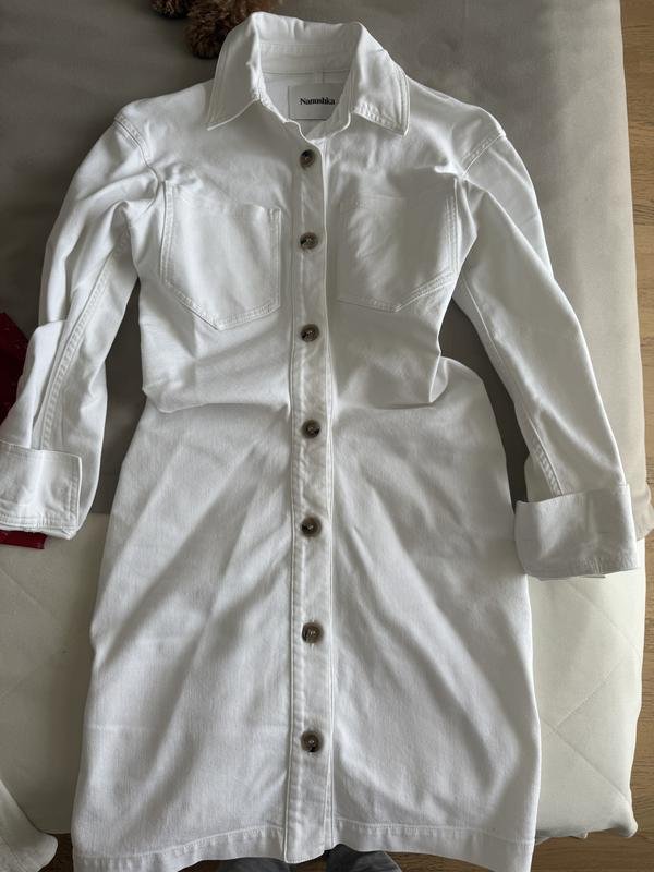 Женская Nanushka Сукня Белая Джинс 36 / S / 44