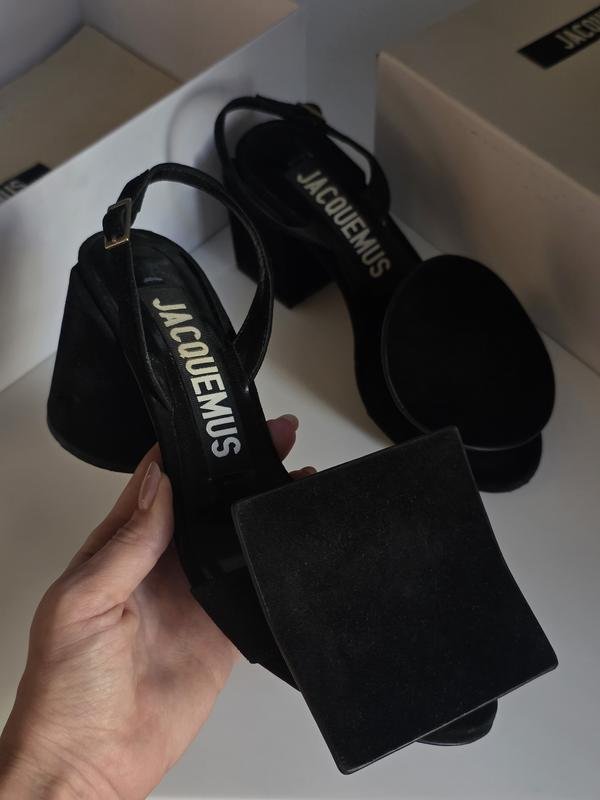 Damen Jacquemus Absatzschuhe Schwarz Wildleder 38