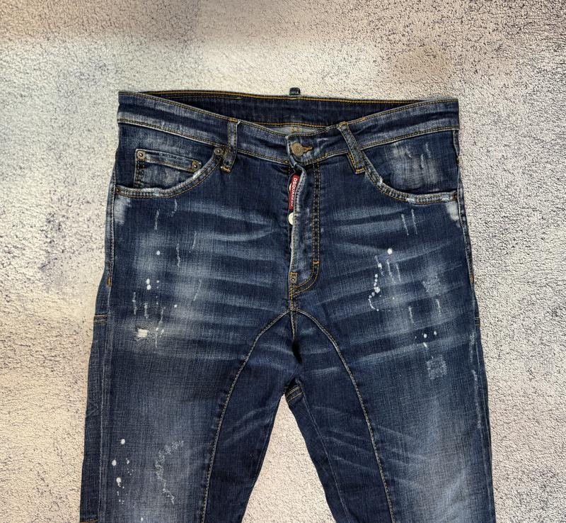 Мужские Dsquared² Джинсы Тёмно-синие Джинс 29 / S