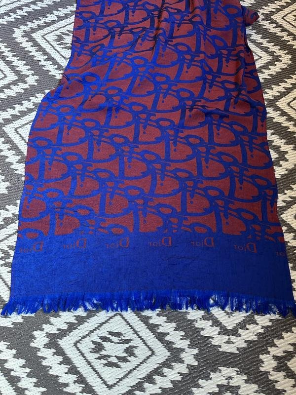 Donna Dior Sciarpa Borgogna Poliestere