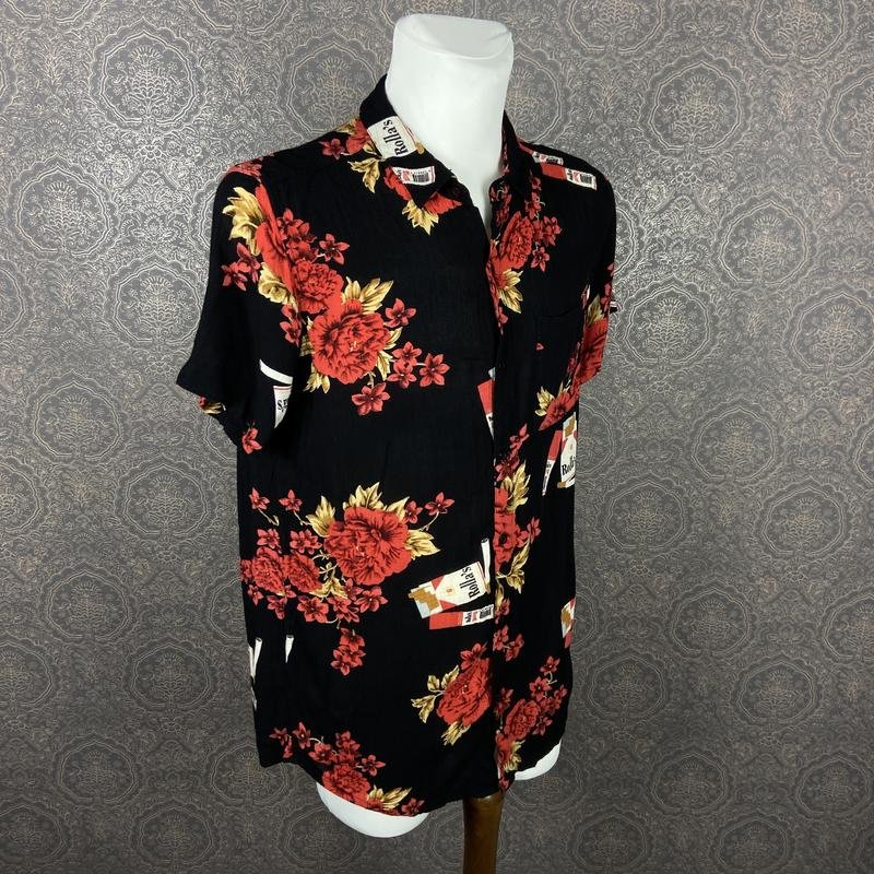 Men Rolla’s Shirt Black Viscose 38 / M / 46