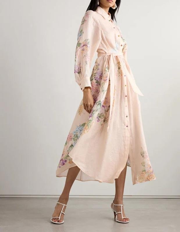 Donna ZIMMERMANN Abito Multicolore Lino M