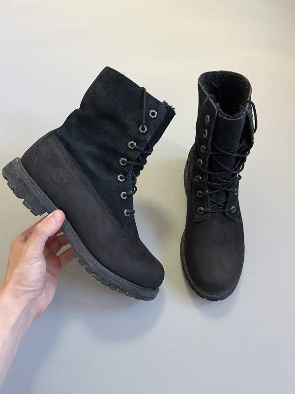 Donna Timberland Stivali Nero Nubuck 40