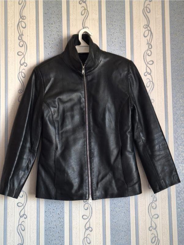 Damen Palace Jacke Schwarz Leder S