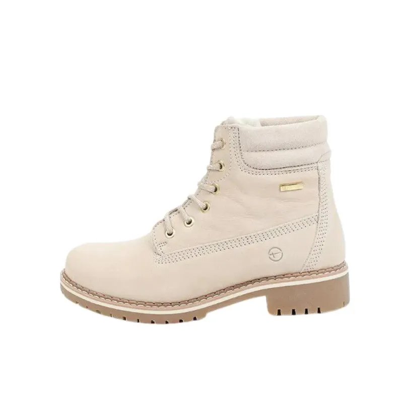 Women Tamaris Boots Beige Leather 39