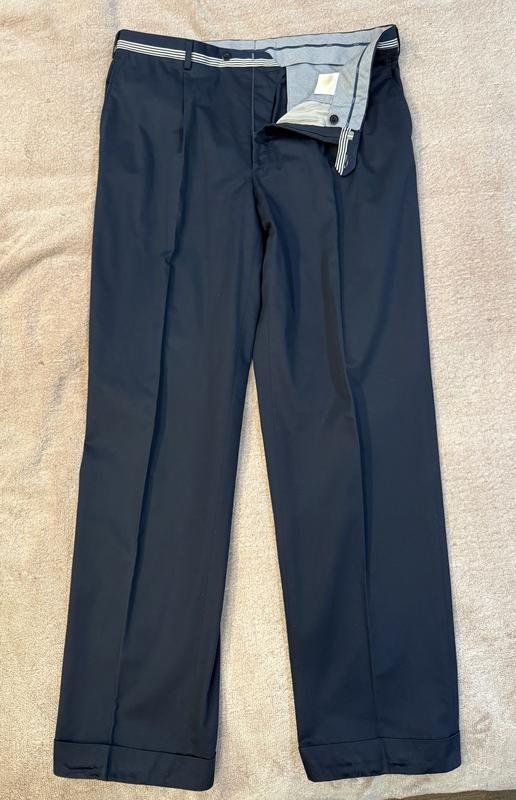 Herren Brioni Hose Marineblau Baumwolle 54