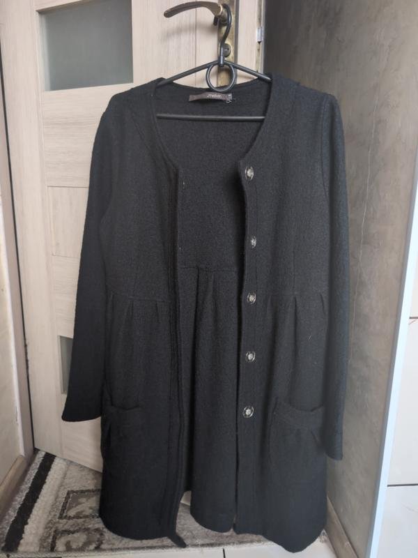 Donna Cappotto Nero Lana 36 / S / 44