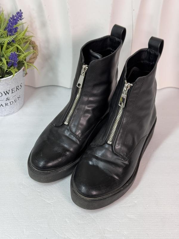 Женские H&M Сапоги Чёрный Искусственная кожа 40