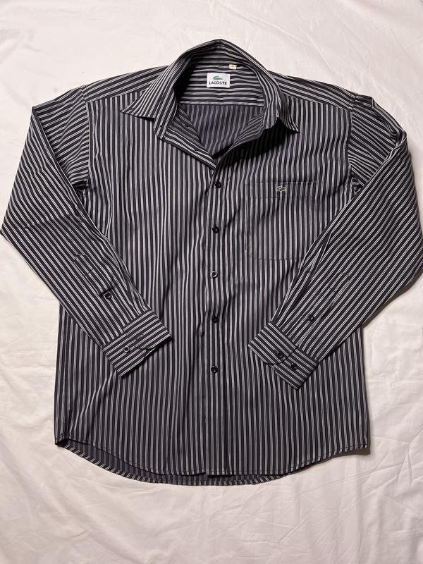 Homme Lacoste Chemise Noir Coton 38 / M / 46